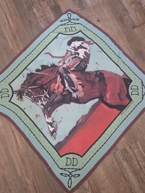 RARE !!!! Double D Ranch Wild Horses Scarf